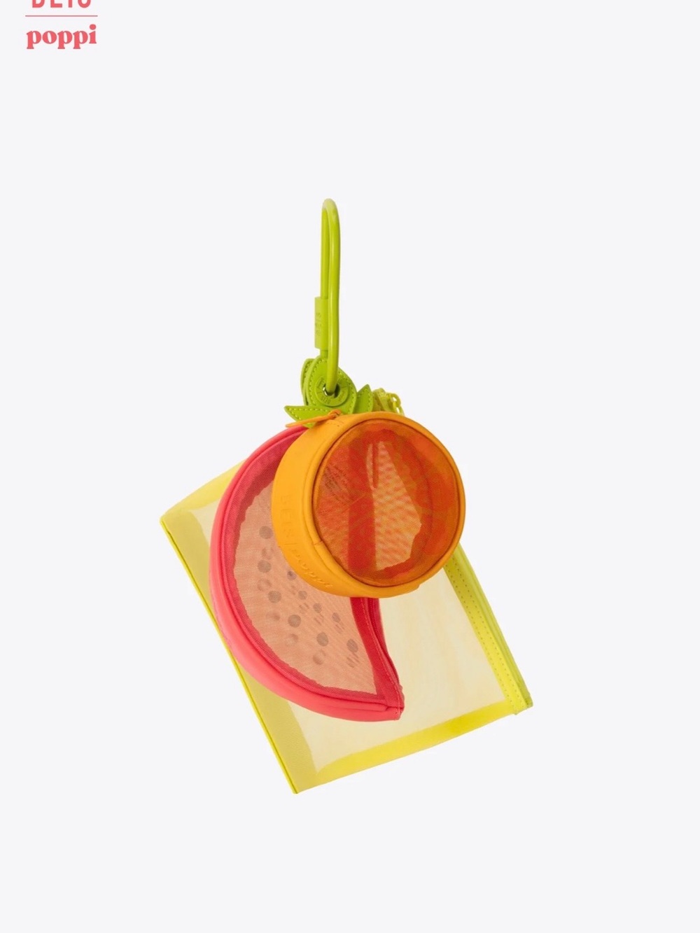 BEIS x Poppi The Fruit Pouch Set in Juicy